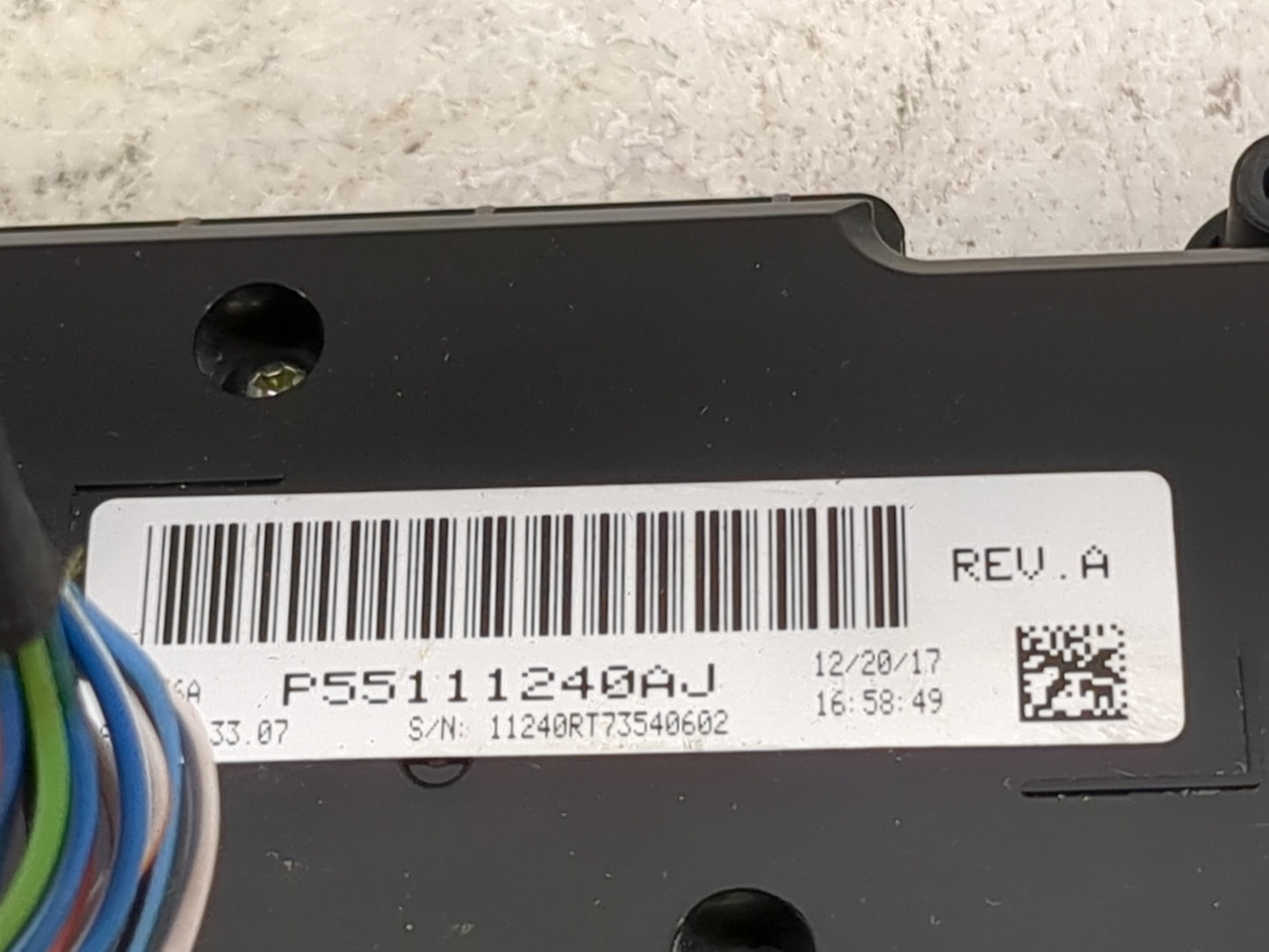 2011-2020 Dodge Grand Caravan Climate Control Module Temperature AC/Heater Replacement P/N:P55111240AJ Fits OEM Used Auto Pa