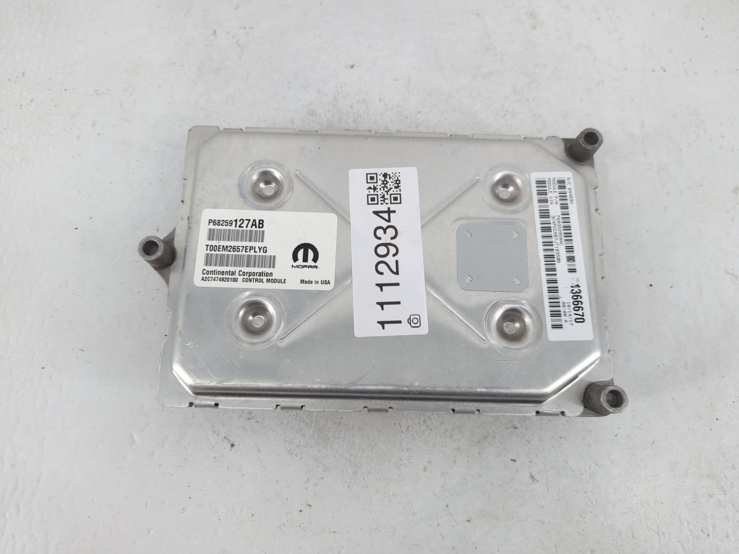 2016-2020 Dodge Journey PCM Engine Control Computer ECU ECM PCU OEM P/N:P68259127AB Fits Fits 2016 2017 2018 2019 2020 OEM U