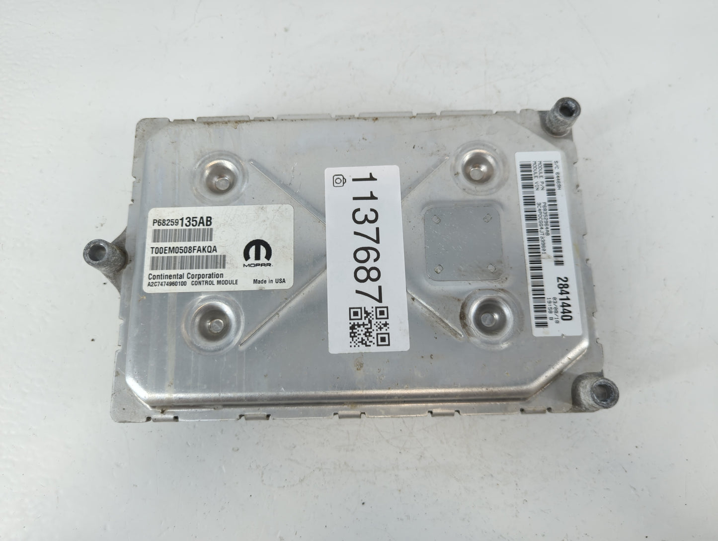 2016-2019 Dodge Journey PCM Engine Control Computer ECU ECM PCU OEM P/N:P68352964AB P68259135AA Fits Fits 2016 2017 2018 201