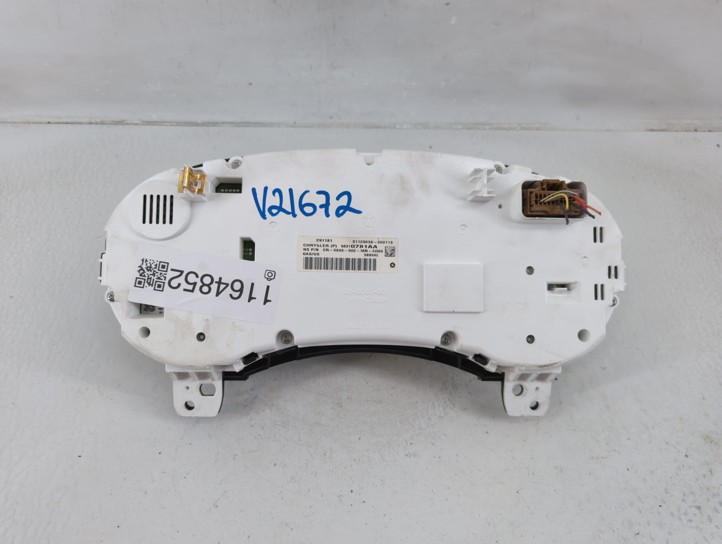 2018 Dodge Journey Instrument Cluster Speedometer Gauges P/N:68310781AA Fits OEM Used Auto Parts - Oemusedautoparts1.com