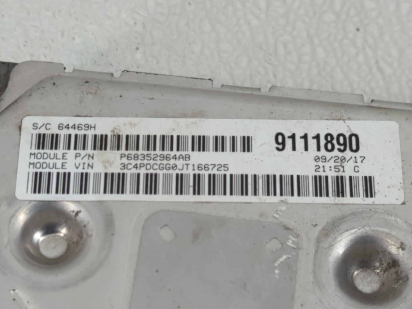 2016-2019 Dodge Journey PCM Engine Control Computer ECU ECM PCU OEM P/N:P68259135AB Fits Fits 2016 2017 2018 2019 OEM Used A