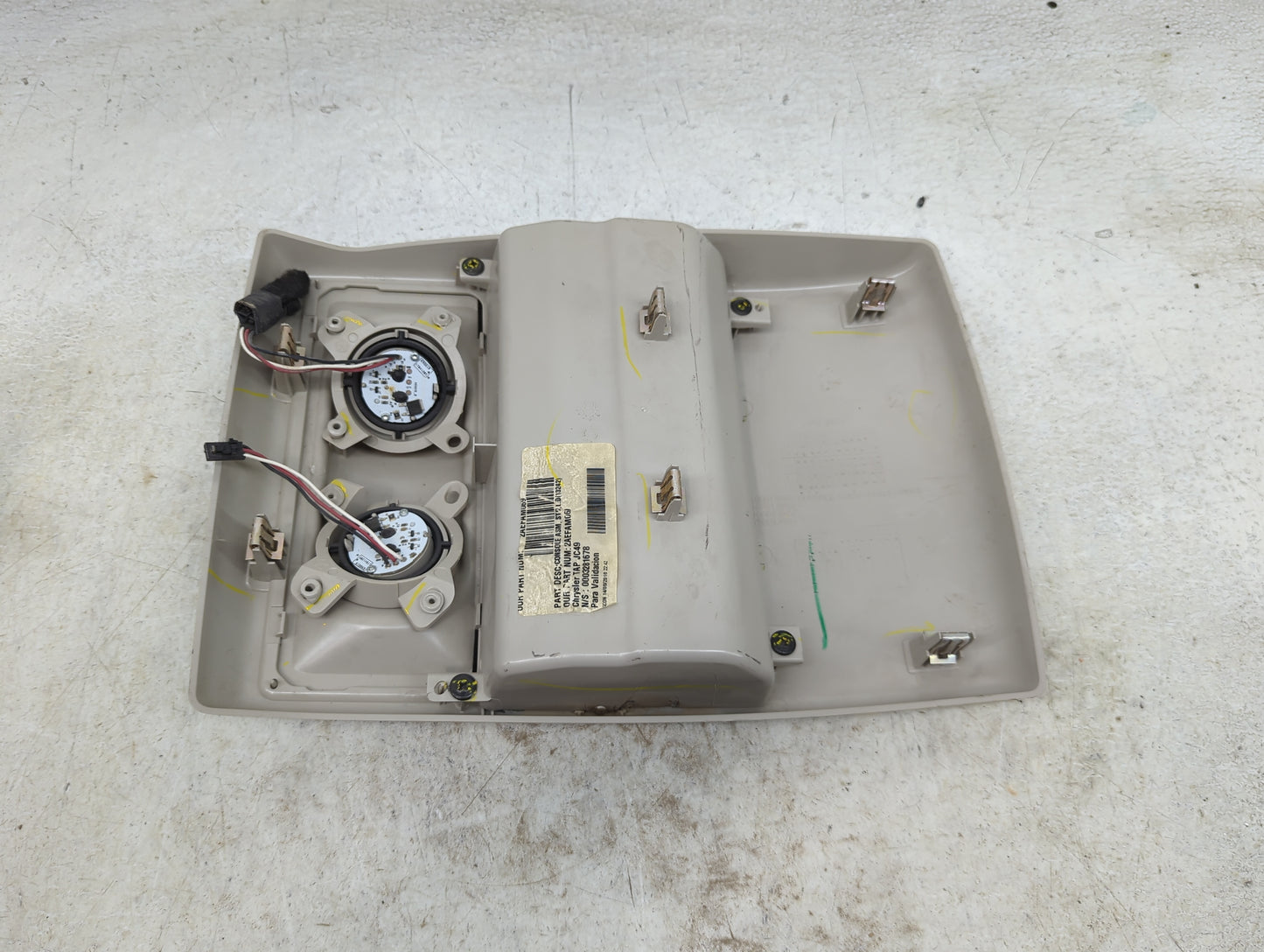 2012-2019 Dodge Journey Overhead Roof Console Tan - Oemusedautoparts1.com