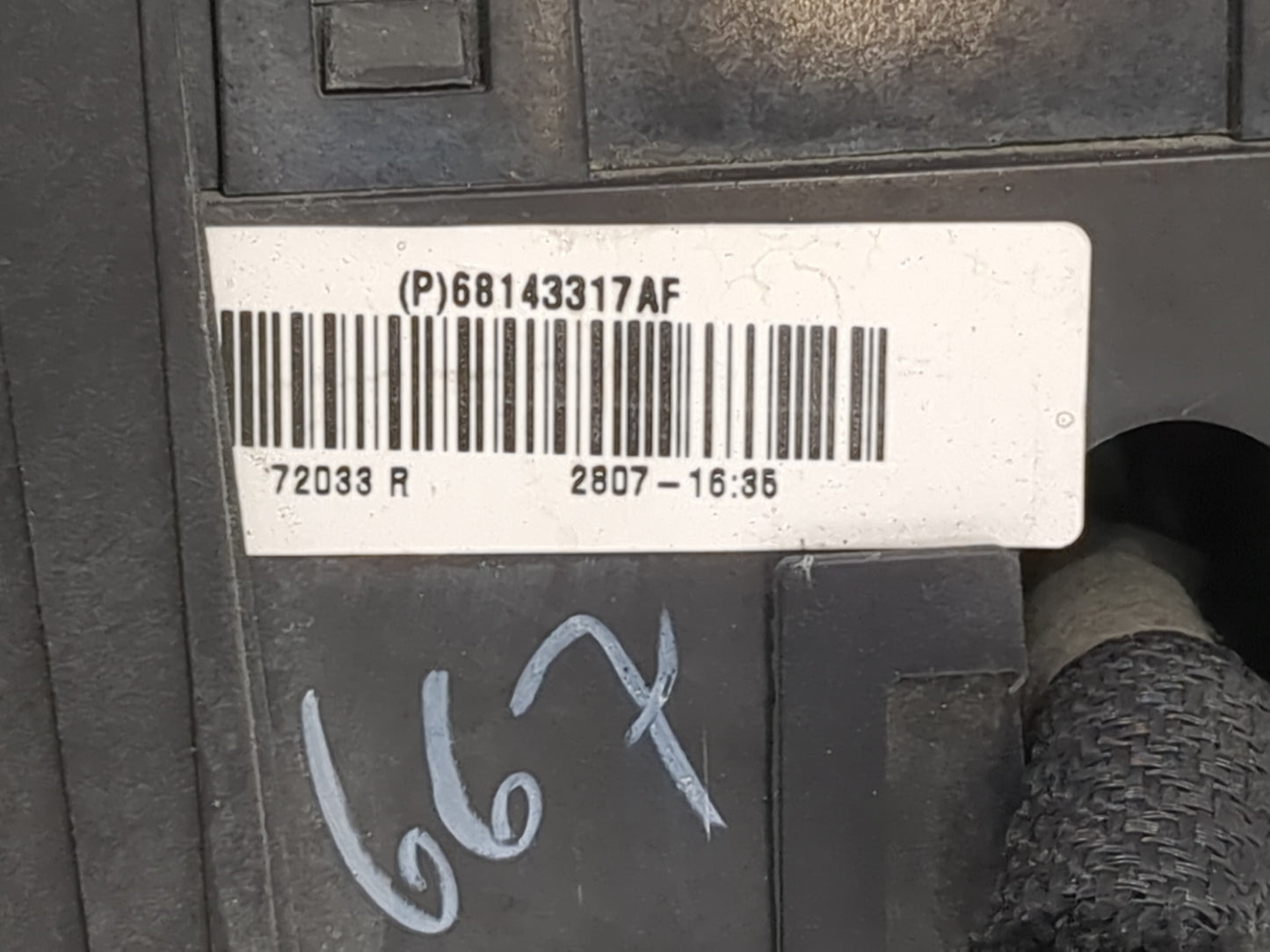 2012-2020 Dodge Journey Fusebox Fuse Box Relay Module Tipm 68143317af - Oemusedautoparts1.com