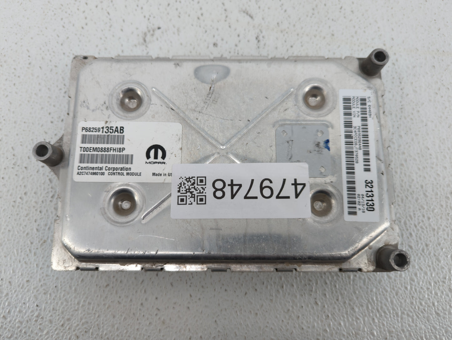 2016-2019 Dodge Journey PCM Engine Control Computer ECU ECM PCU OEM P/N:P68259135AB P68259135AA Fits Fits 2016 2017 2018 201