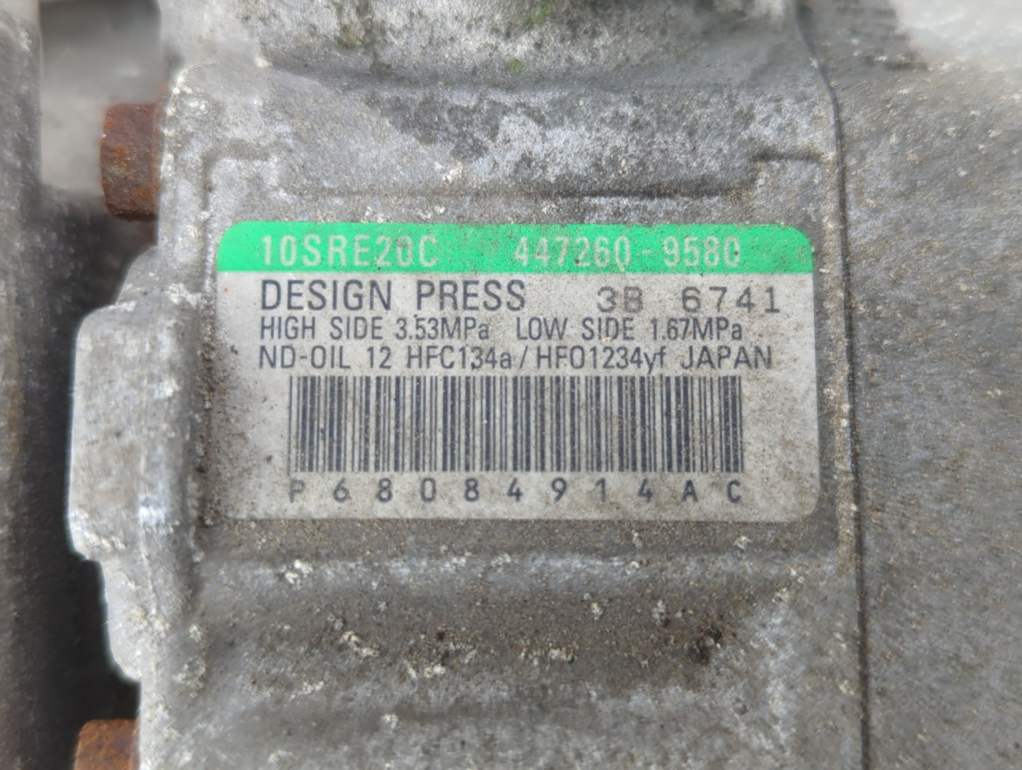 2011-2019 Dodge Journey Air Conditioning A/c Ac Compressor Oem - Oemusedautoparts1.com