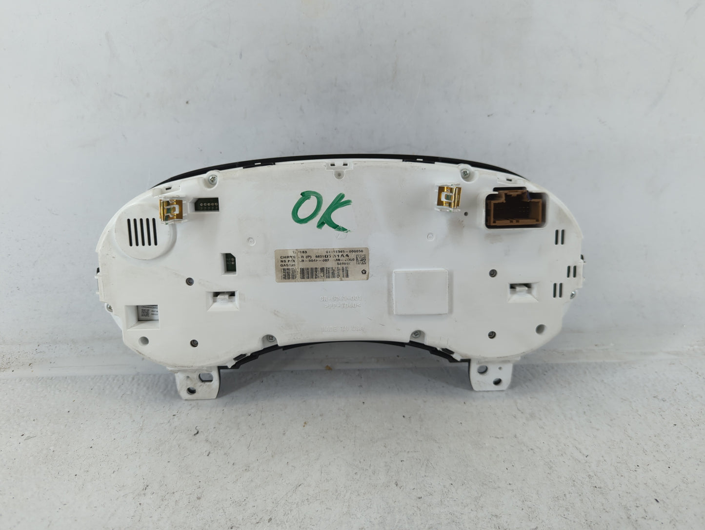 2018 Dodge Journey Instrument Cluster Speedometer Gauges P/N:68310781AA Fits OEM Used Auto Parts - Oemusedautoparts1.com