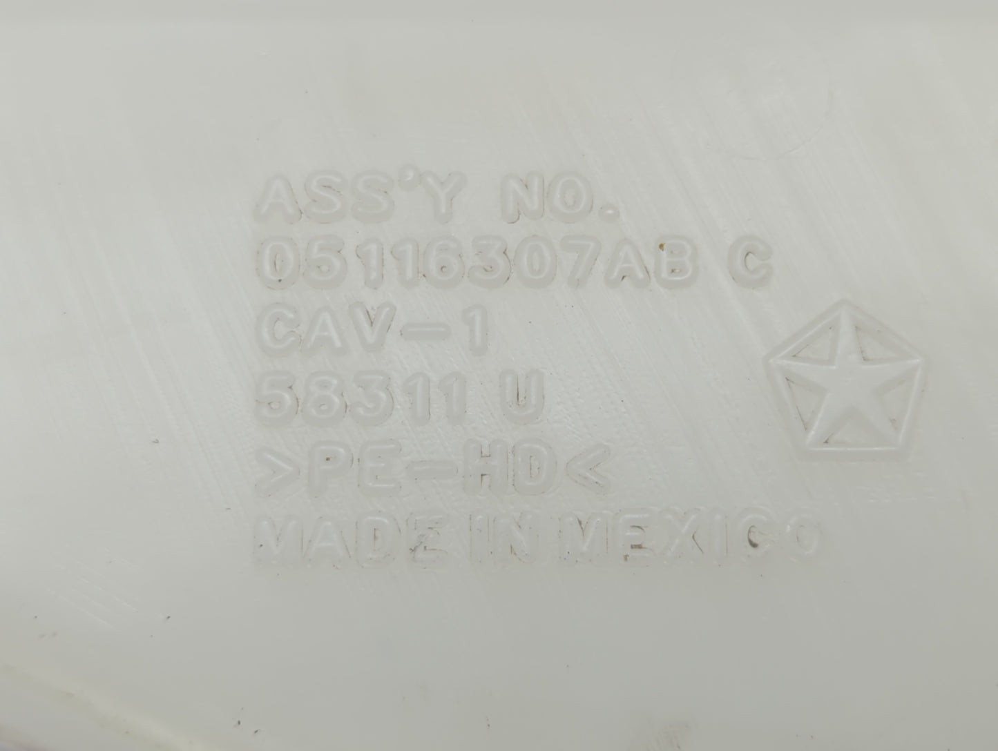 2018 Dodge Journey Windshield Washer Fluid Reservoir Bottle Oem - Oemusedautoparts1.com