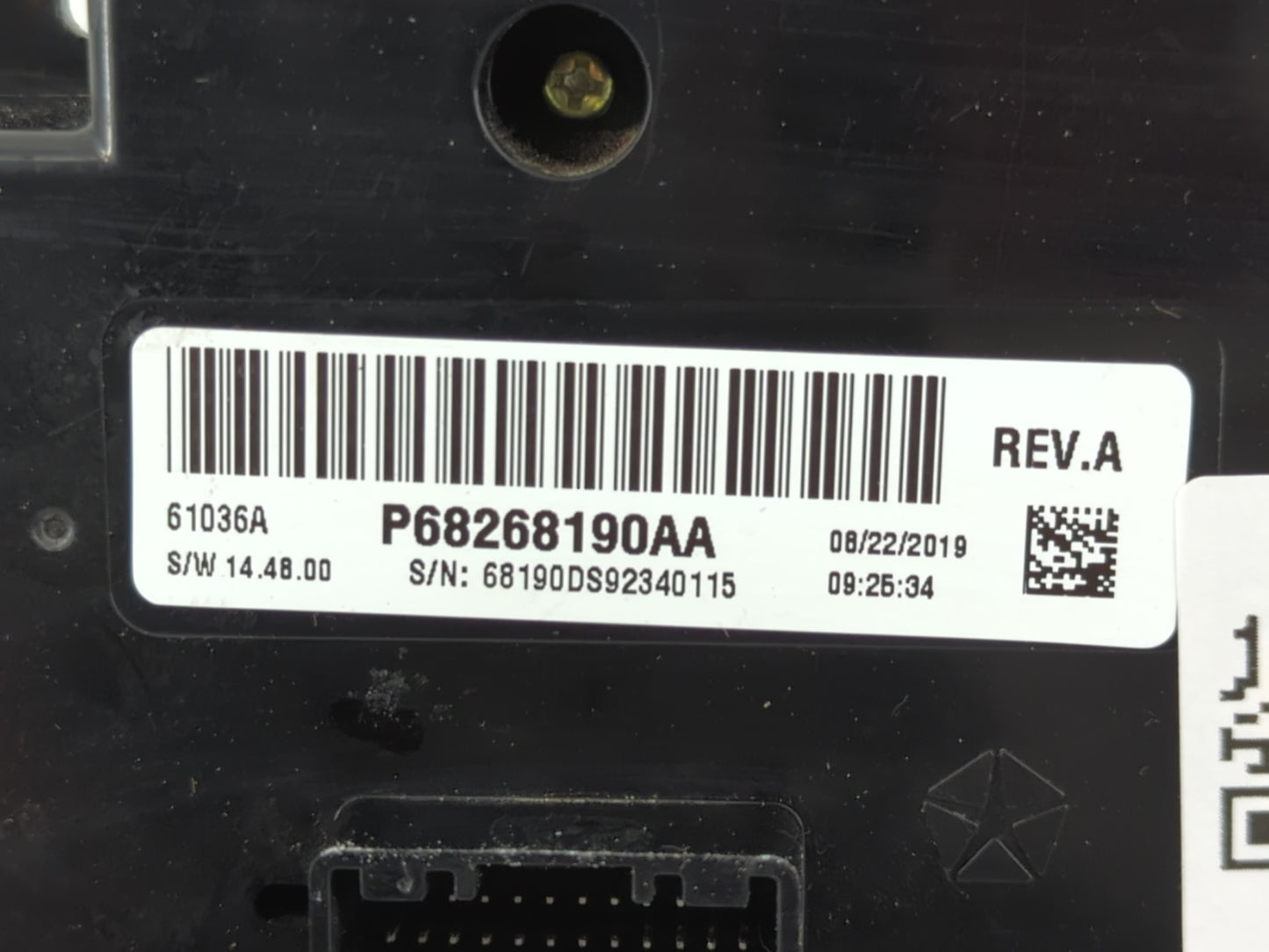 2018 Dodge Ram 1500 Climate Control Module Temperature AC/Heater Replacement P/N:P68268190AA Fits OEM Used Auto Parts - Oemu