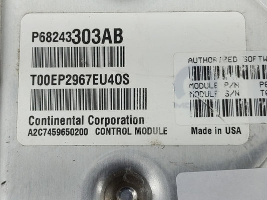 2018 Dodge Ram 1500 PCM Engine Control Computer ECU ECM PCU OEM P/N:P68243303AB Fits Fits 2016 2017 2019 2020 OEM Used Auto Parts