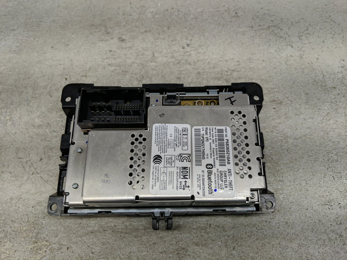 2018 Dodge Ram 1500 Radio AM FM Cd Player Receiver Replacement P/N:68365210AB Fits Fits 2019 2020 OEM Used Auto Parts - Oemu