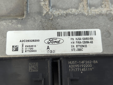 2017-2019 Ford Escape PCM Engine Control Computer ECU ECM PCU OEM P/N:HU5T-14F262-BA FV6A-12B684-AB Fits Fits 2017 2018 2019 OEM Used Auto Parts