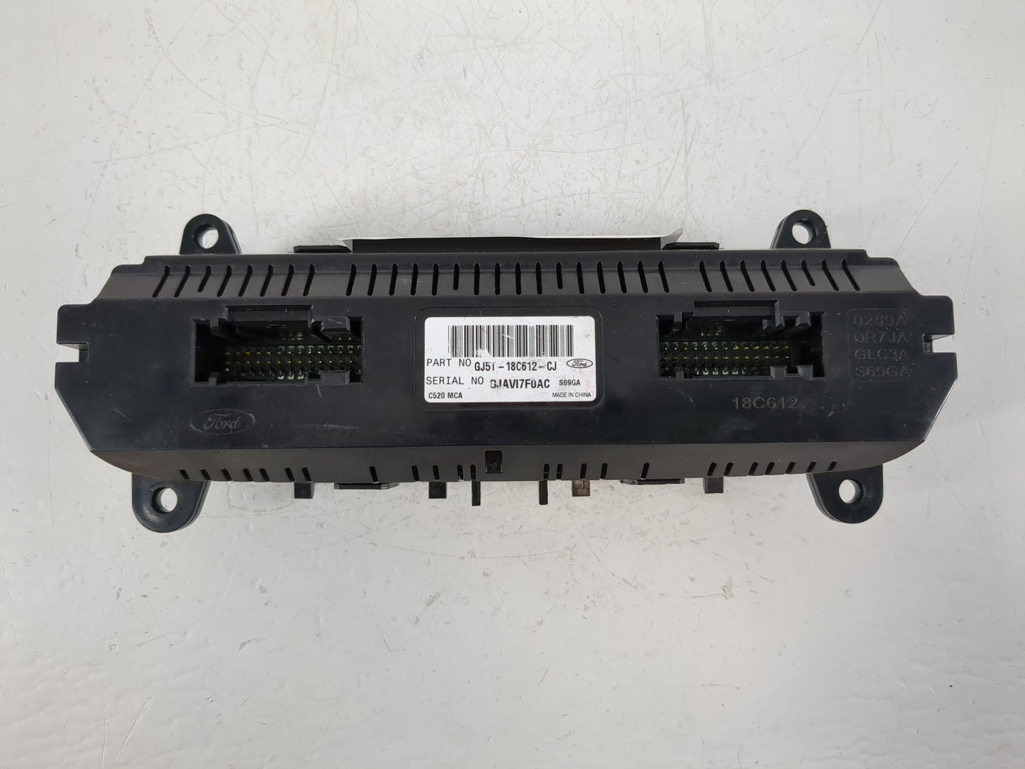 2018-2019 Ford Escape Climate Control Module Temperature AC/Heater Replacement P/N:GJ5T-18C612-CJ Fits Fits 2018 2019 OEM Us