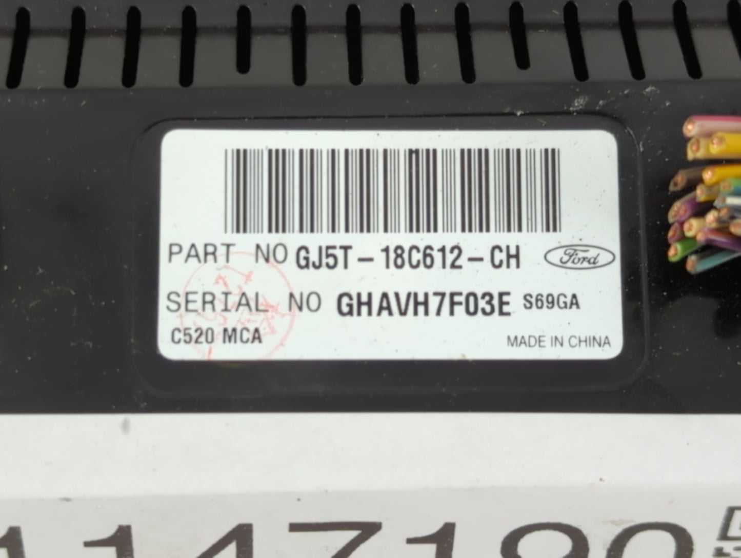 2018-2019 Ford Escape Climate Control Module Temperature AC/Heater Replacement P/N:GJ5T-18C612-CH Fits Fits 2018 2019 OEM Us