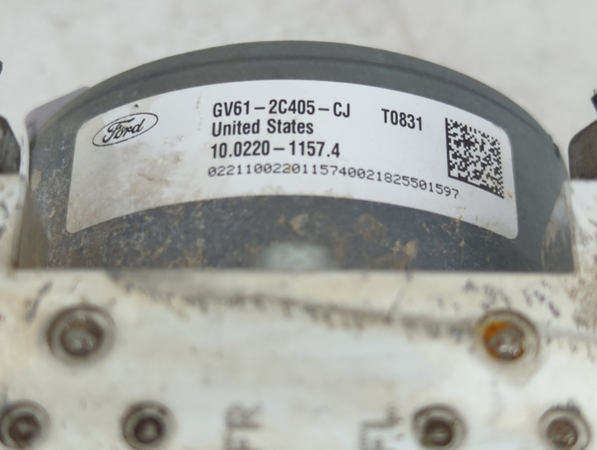 2017-2019 Ford Escape Anti-Lock Brake ABS Pump Module Actuator OEM P/N:GV61-2C405-CJ Fits Fits 2017 2018 2019 OEM Used Auto