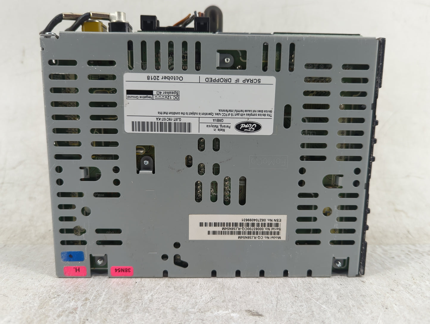 2015-2019 Ford Escape Radio AM FM Cd Player Receiver Replacement P/N:GJ5T-19C107-KA Fits Fits 2015 2016 2017 2018 2019 OEM U