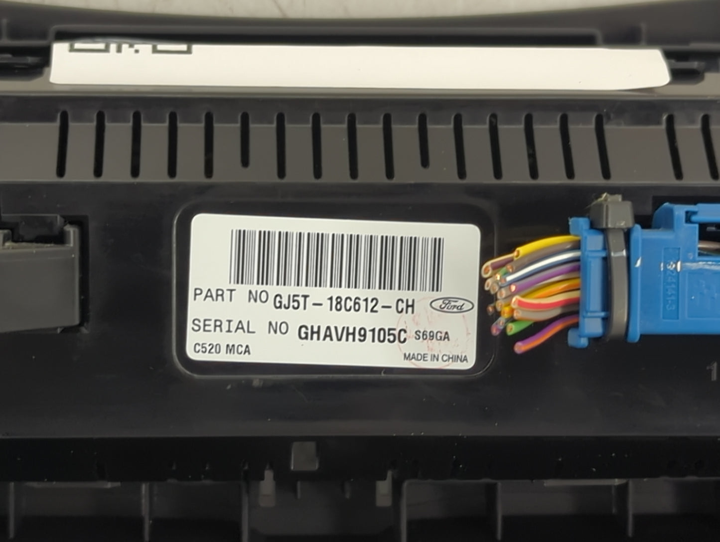 2018-2019 Ford Escape Climate Control Module Temperature AC/Heater Replacement P/N:GJ5T-18C612-CH Fits Fits 2018 2019 OEM Us