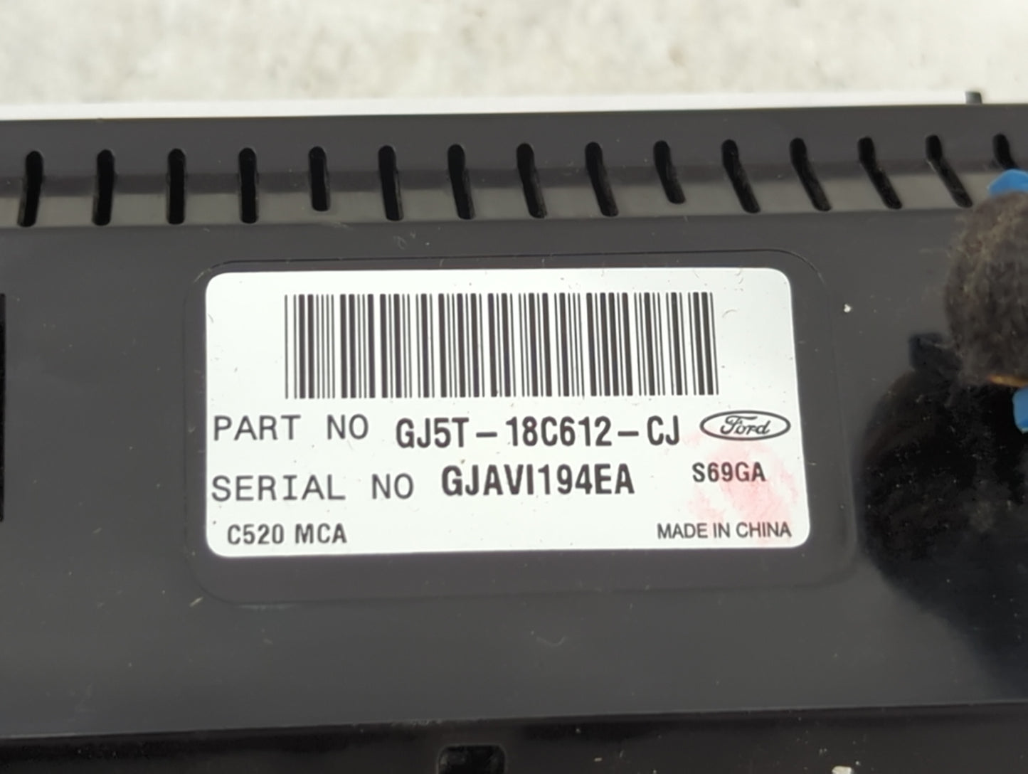 2018-2019 Ford Escape Climate Control Module Temperature AC/Heater Replacement P/N:GJ5T-18C612-CJ Fits Fits 2018 2019 OEM Us
