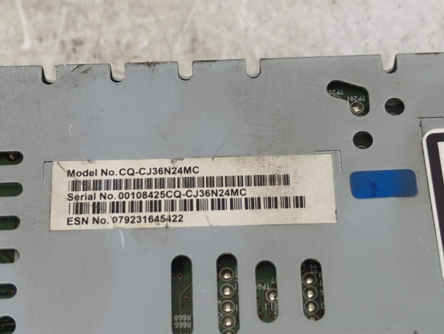 2017-2019 Ford Escape Radio AM FM Cd Player Receiver Replacement P/N:CQ-CJ36N24MC GJ5T-19C107-BE Fits Fits 2017 2018 2019 OE