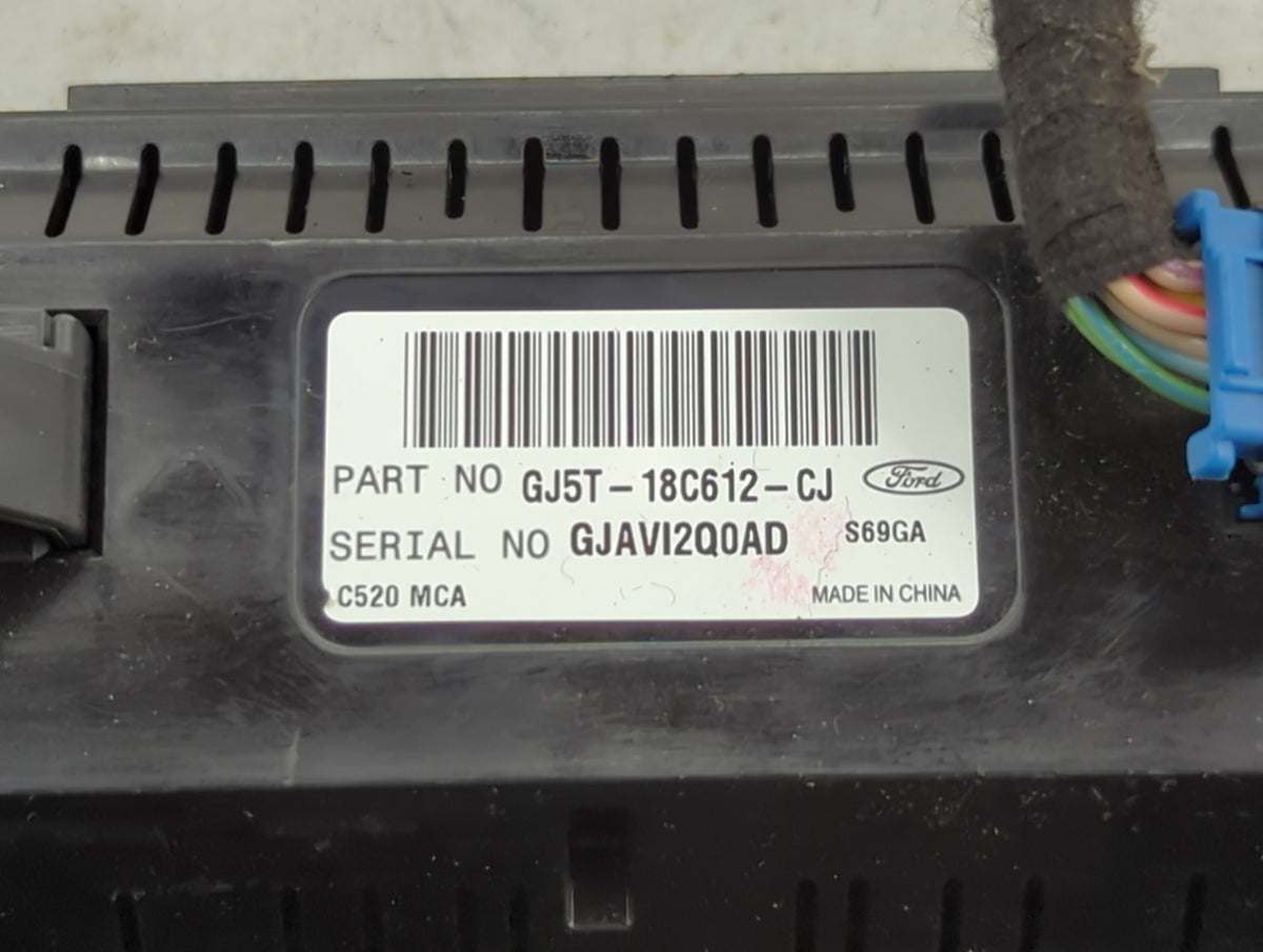2018-2019 Ford Escape Climate Control Module Temperature AC/Heater Replacement P/N:GJ5T-18C612-CJ Fits Fits 2018 2019 OEM Us