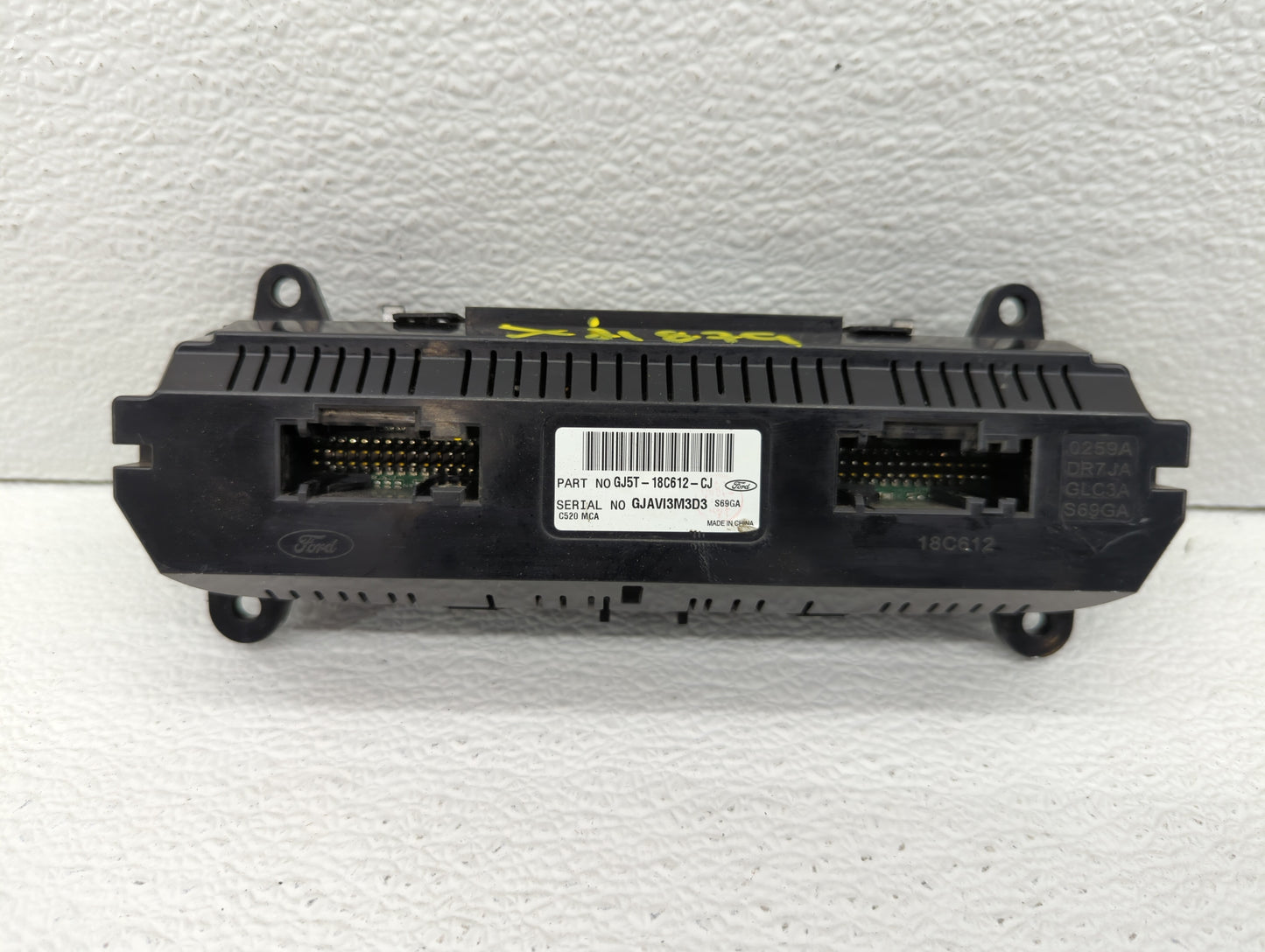 2018-2019 Ford Escape Climate Control Module Temperature AC/Heater Replacement P/N:GJ5T-18C612-CJ GJ5T-18C612-CH Fits OEM Us