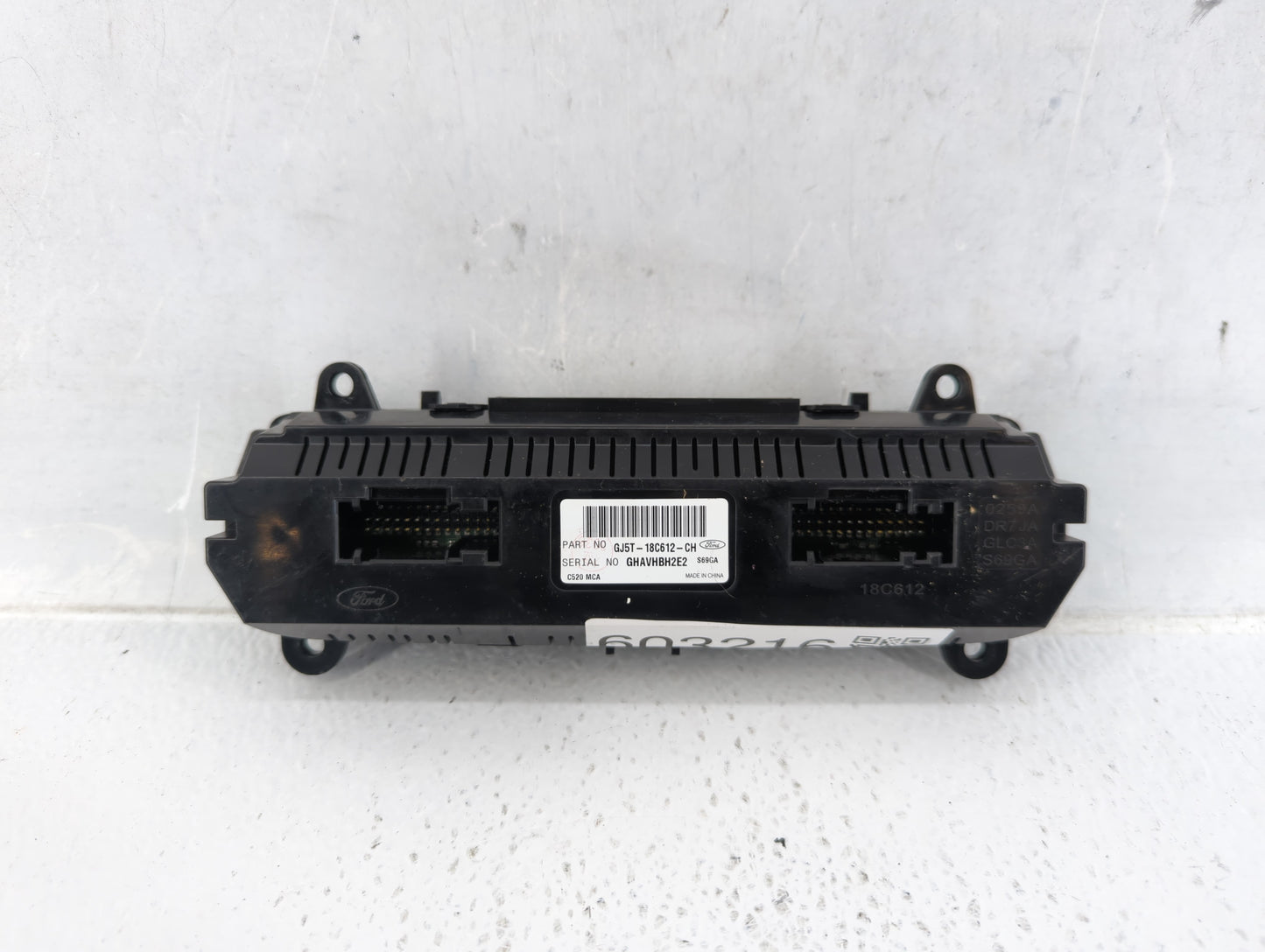 2018-2019 Ford Escape Climate Control Module Temperature AC/Heater Replacement P/N:GJ5T-18C612-CH Fits Fits 2018 2019 OEM Us
