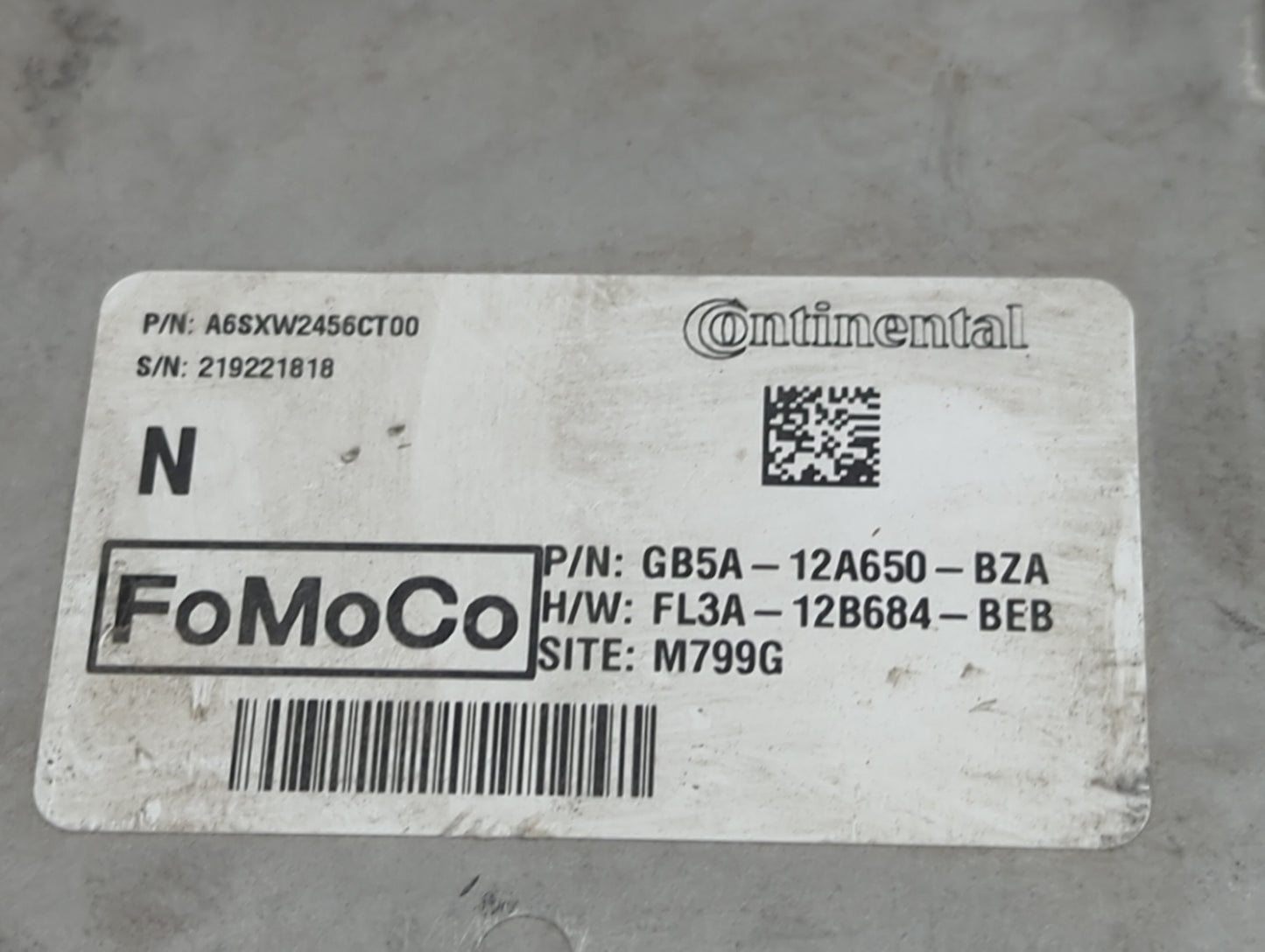 2016-2019 Ford Explorer PCM Engine Control Computer ECU ECM PCU OEM P/N:GB5A-12A650-BZA FL3A-12B684-BEB Fits OEM Used Auto P