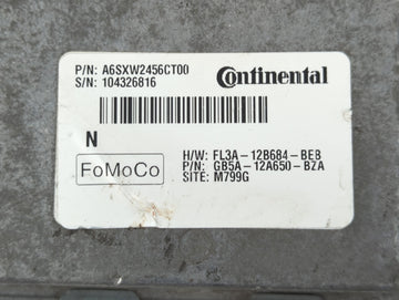 2016-2019 Ford Explorer PCM Engine Control Computer ECU ECM PCU OEM P/N:GB5A-12A650-BZA A6SXW2456DT00 Fits OEM Used Auto Parts