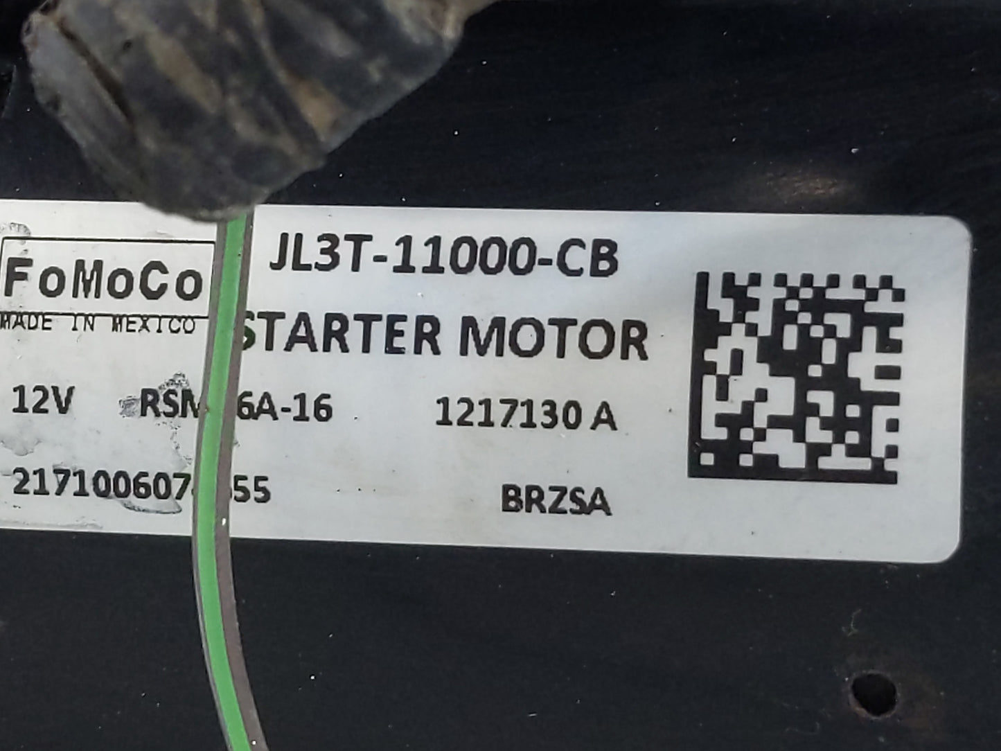 2018-2020 Ford F-150 Car Starter Motor Solenoid OEM P/N:JL3T-11000-CB Fits Fits 2018 2019 2020 OEM Used Auto Parts - Oemused