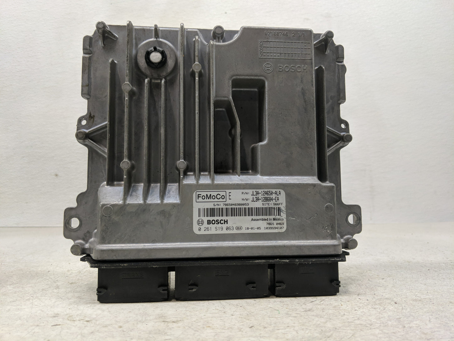 2018-2020 Ford F-150 PCM Engine Control Computer ECU ECM PCU OEM P/N:JL3A-12A650-ALA 0 261 S19 063 Fits Fits 2018 2019 2020