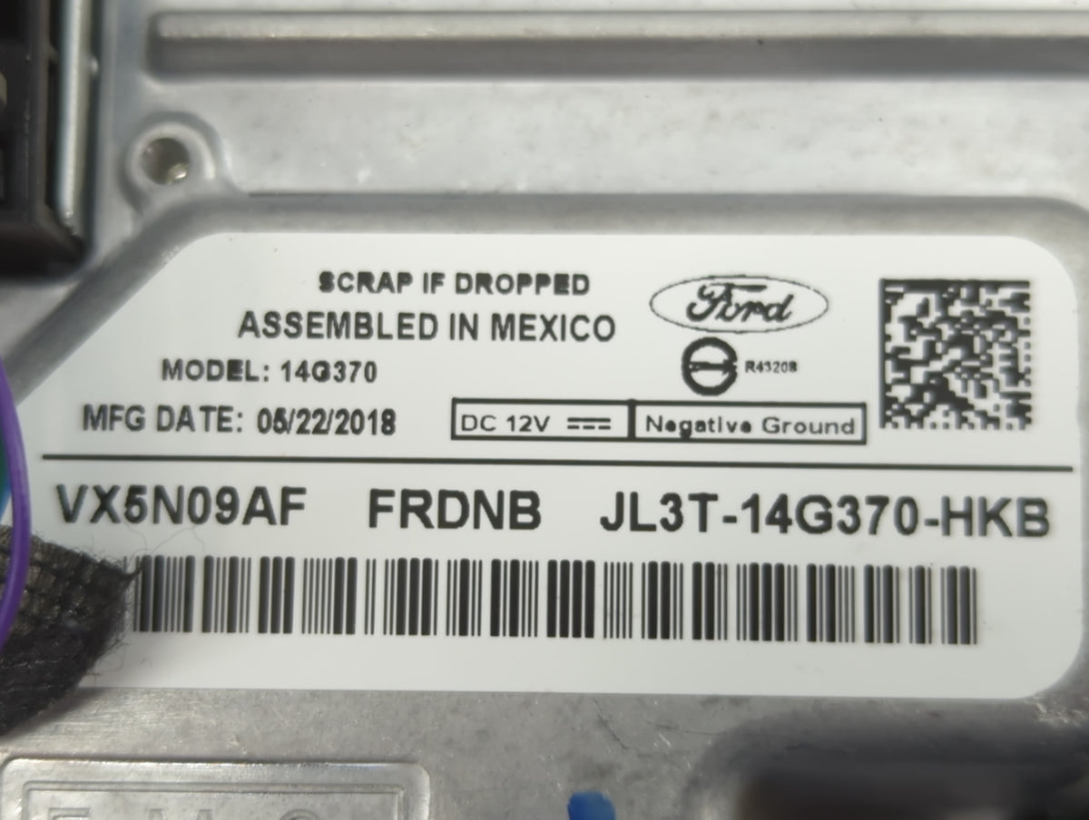 2018-2018 Ford F-150 Information Radio Display Screen 1468538 - Oemusedautoparts1.com