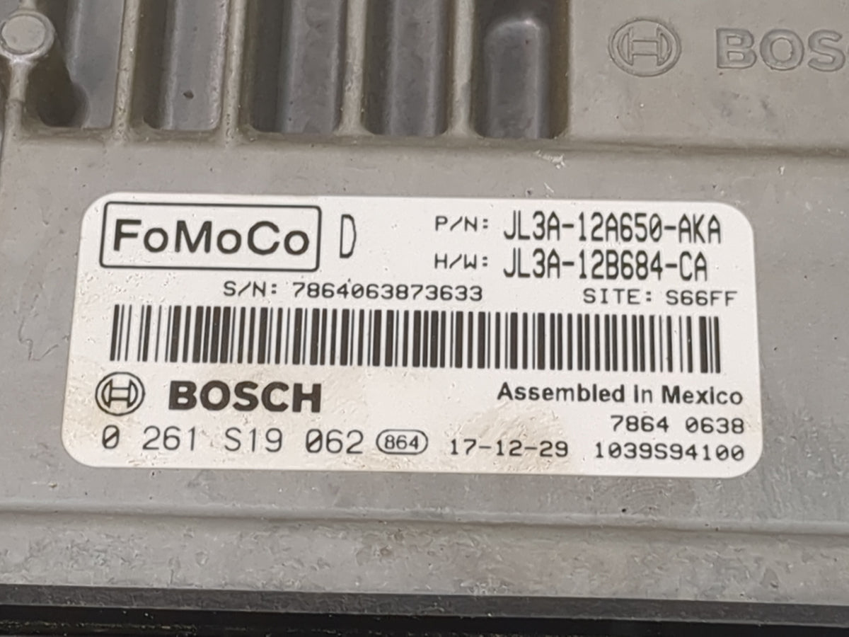 2018 Ford F150 PCM Engine Control Computer ECU ECM PCU OEM P/N:JL3A-12A650-AKA JL3A-12B684-CA, 0261S19062 Fits Fits 2019 202