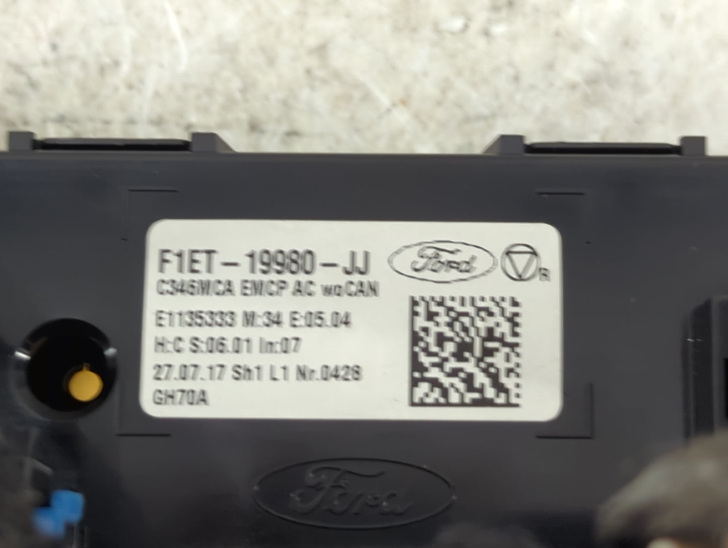 2015-2018 Ford Focus Climate Control Module Temperature AC/Heater Replacement P/N:F1ET-19980-JJ Fits Fits 2015 2016 2017 201
