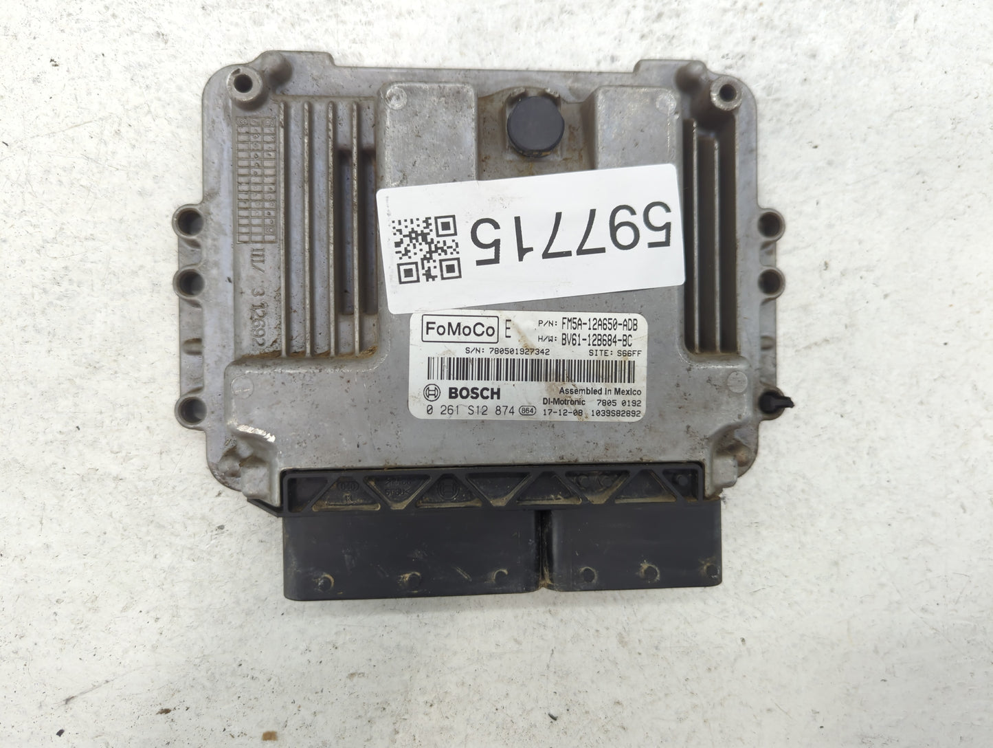 2013-2018 Ford Focus PCM Engine Control Computer ECU ECM PCU OEM P/N:BV61-12B684-BC FM5A-12A650-ADB Fits OEM Used Auto Parts