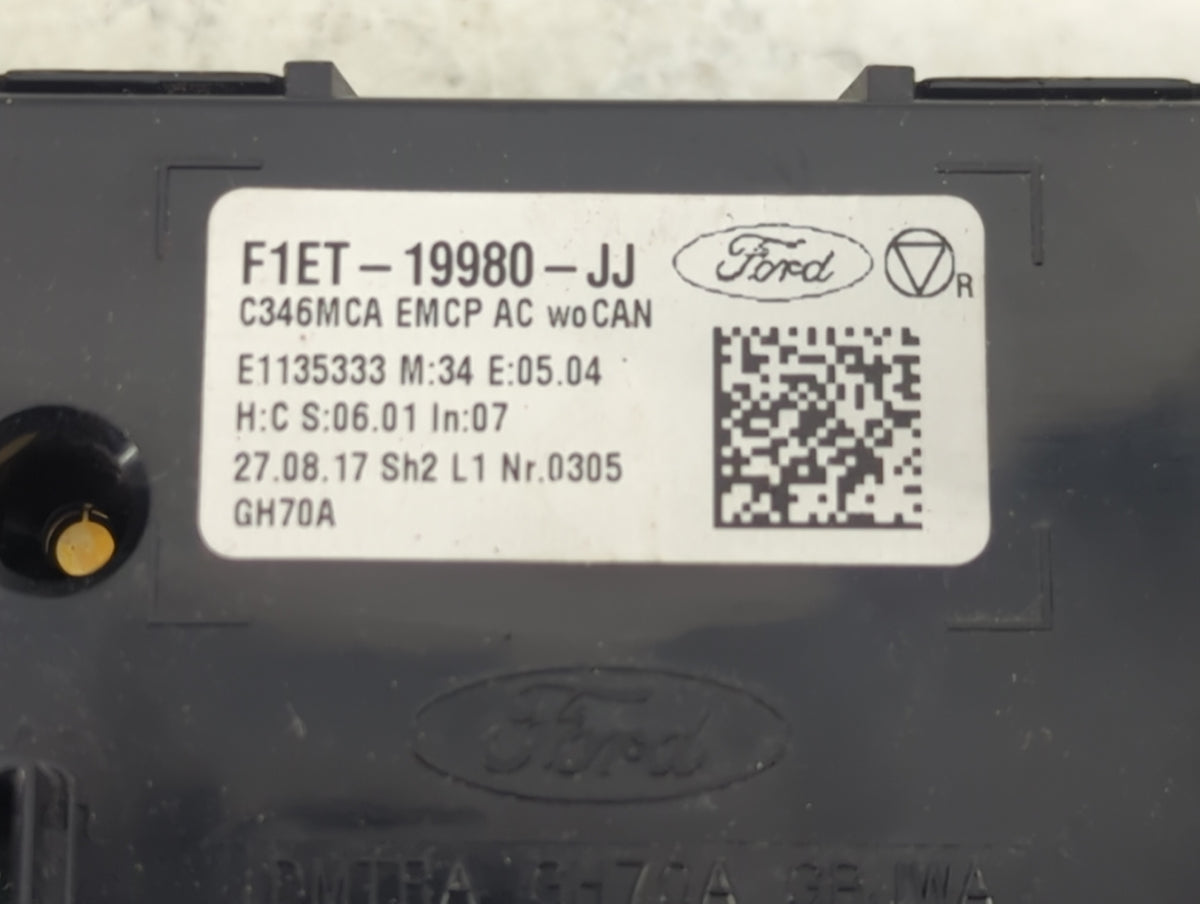 2015-2018 Ford Focus Climate Control Module Temperature AC/Heater Replacement P/N:F1ET-19980-JJ Fits Fits 2015 2016 2017 201