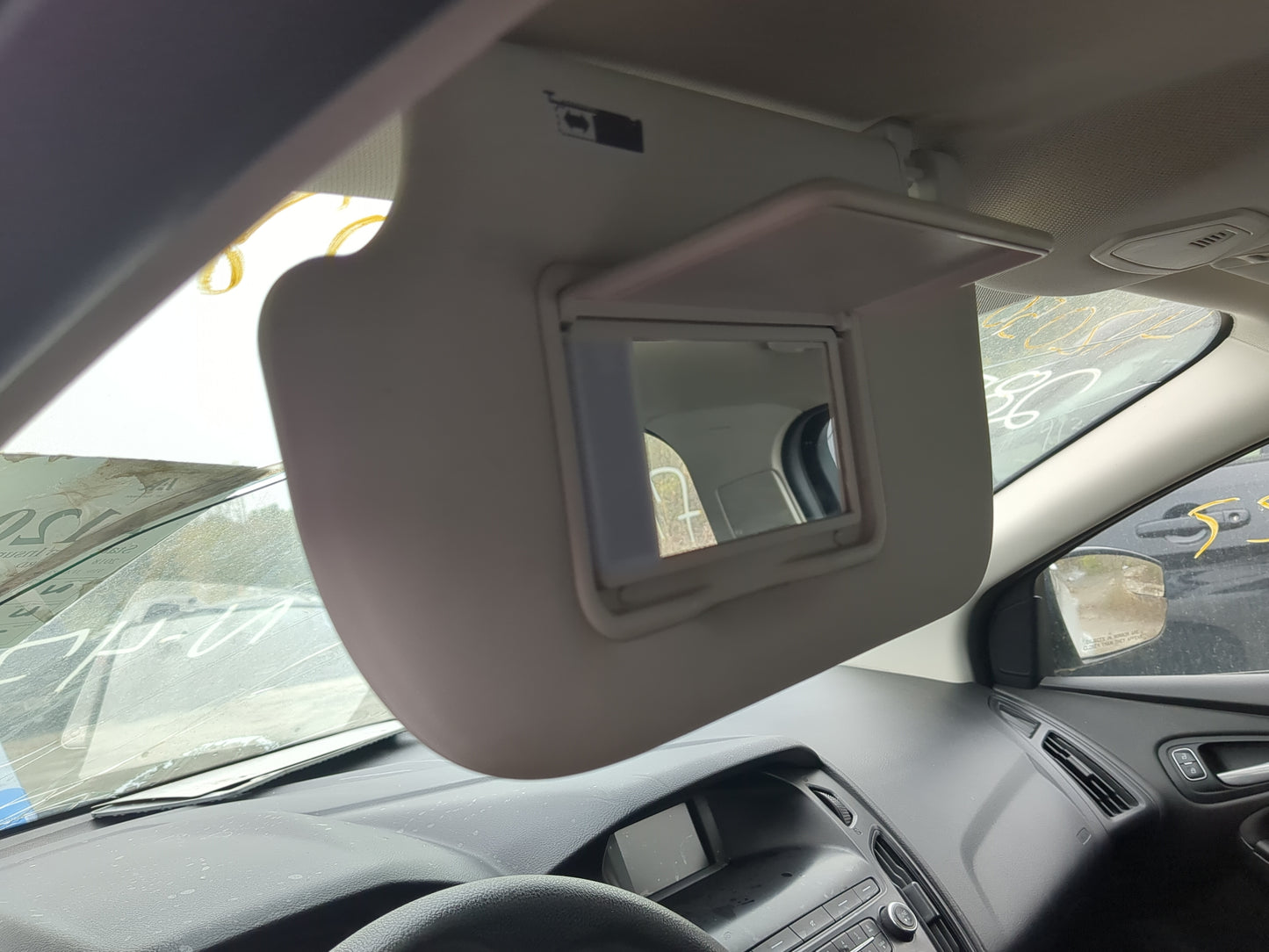 2013-2018 Ford Focus Sun Visor Shade Replacement Driver Left Mirror Fits Fits 2013 2014 2015 2016 2017 2018 OEM Used Auto Pa