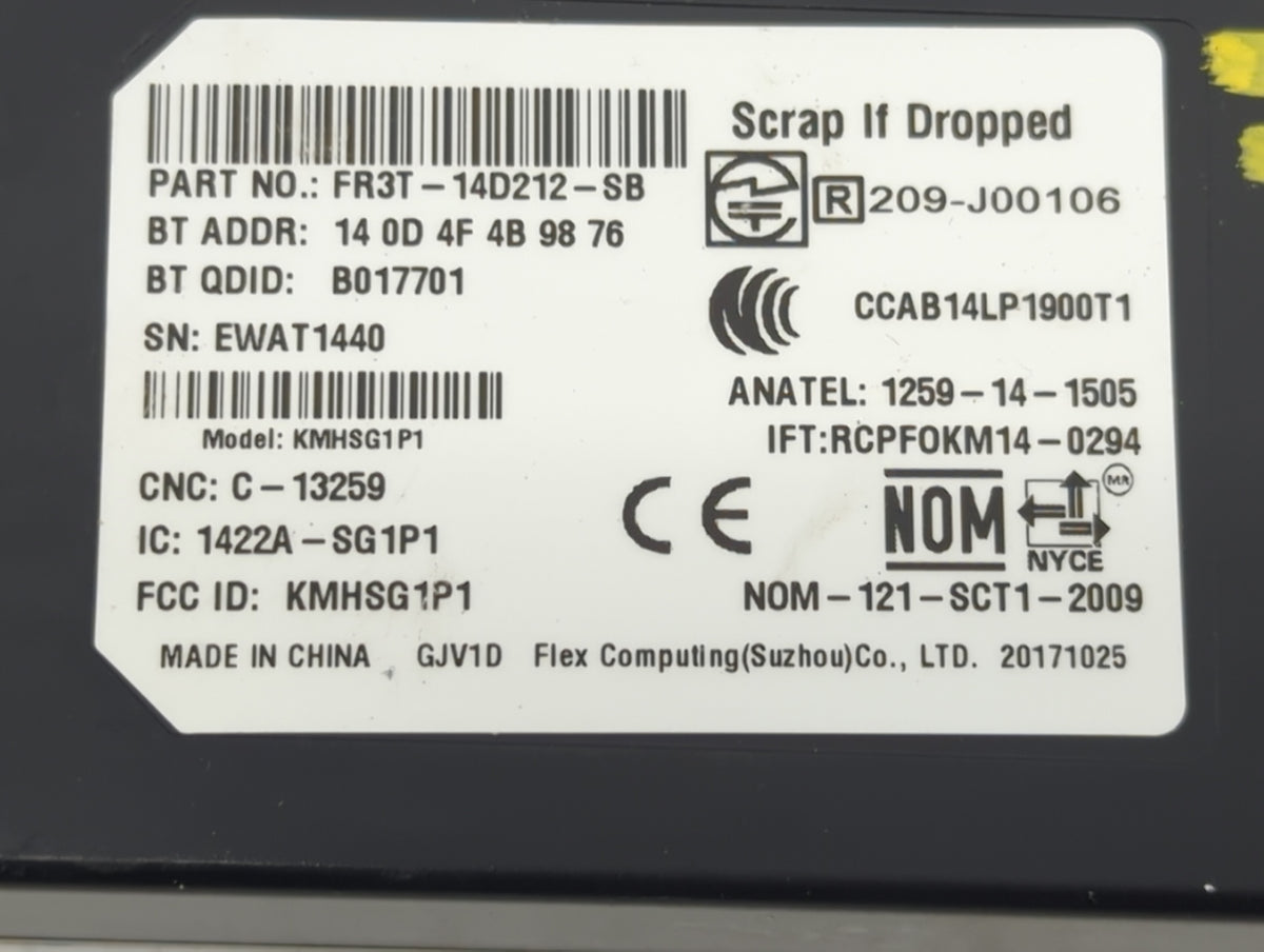2015-2018 Ford Focus Theft-locking Control Module 841465 - Oemusedautoparts1.com