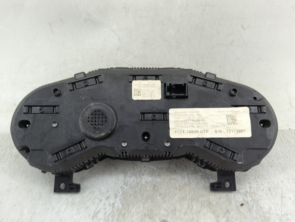 2017-2018 Ford Focus Instrument Cluster Speedometer Gauges P/N:F1ET-10849-CTP VPFMGF-10849-CTF Miles:76K Fits Fits 2017 2018