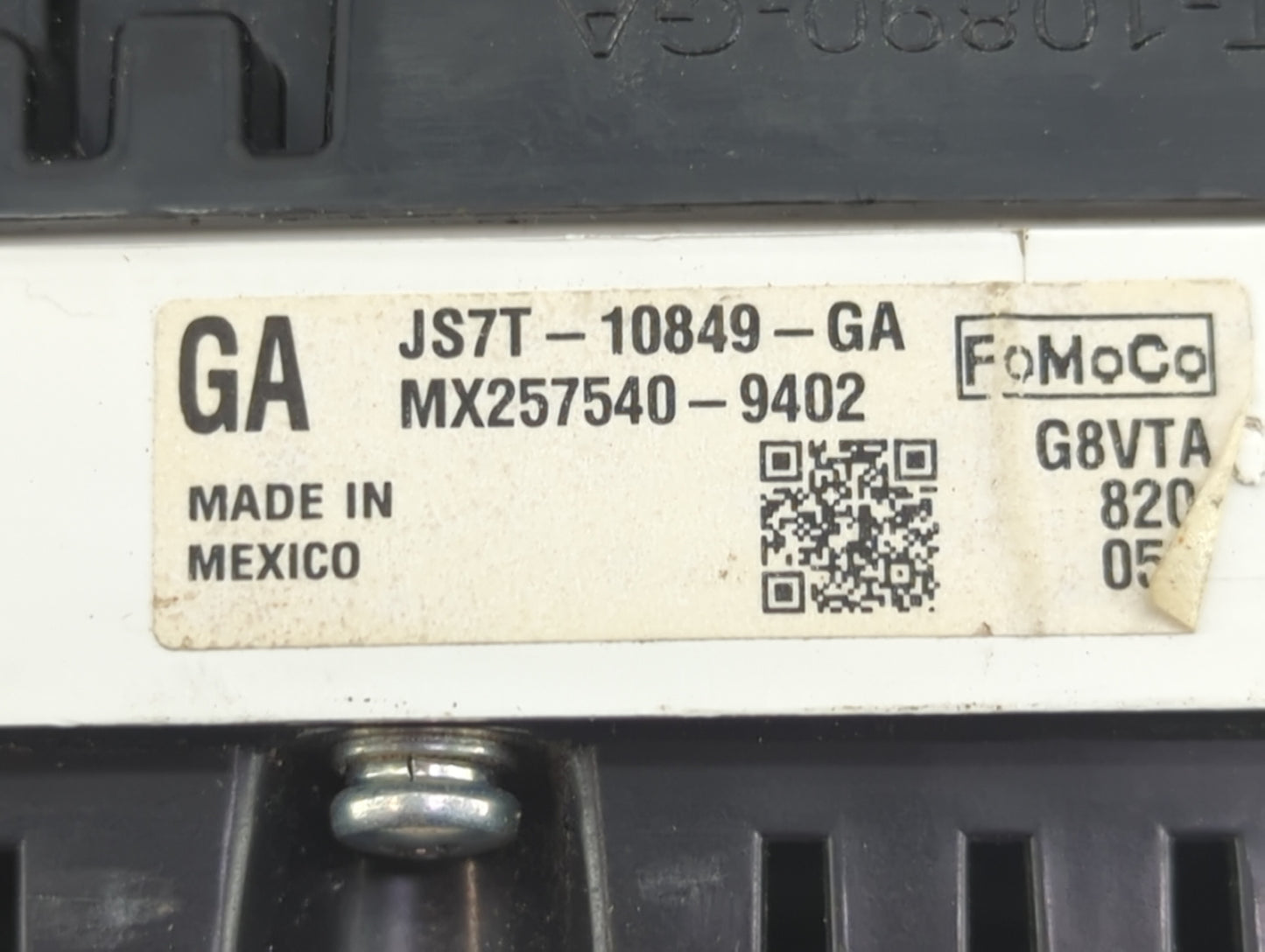 2018 Ford Fusion Instrument Cluster Speedometer Gauges P/N:JS7T-10849-GA MX257540-9402 Fits OEM Used Auto Parts - Oemusedaut