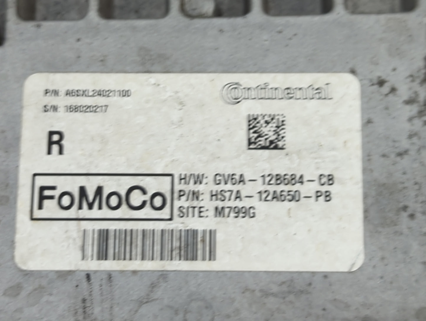 2017-2020 Ford Fusion PCM Engine Control Computer ECU ECM PCU OEM P/N:GV6A-12B684-CB HS7A-12A650-PB Fits OEM Used Auto Parts