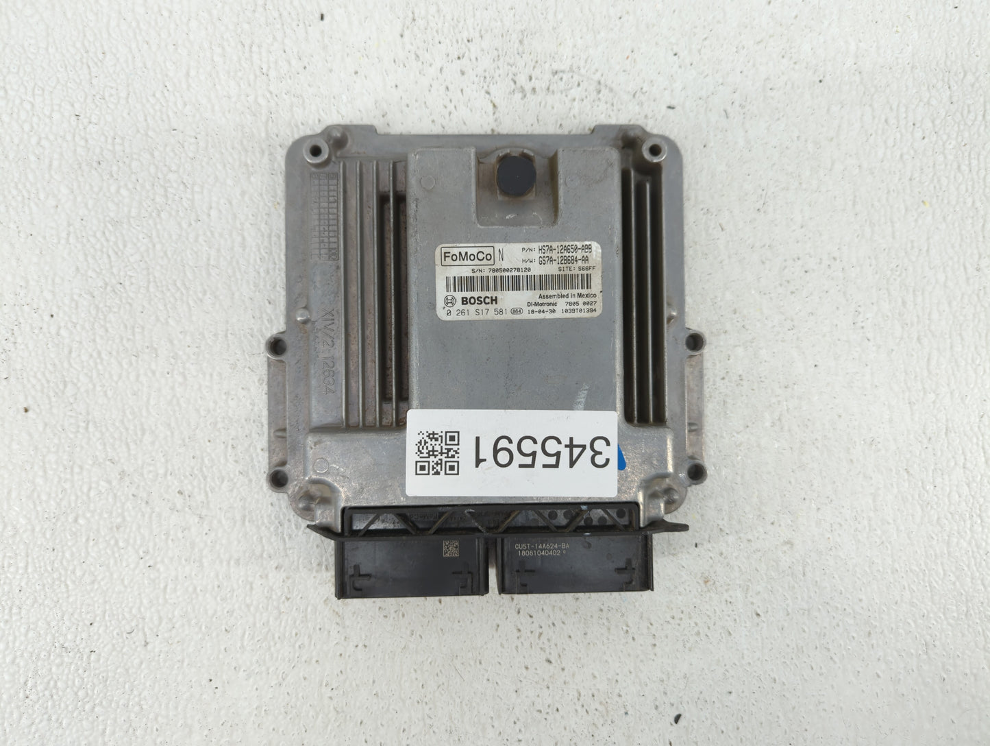 2017-2019 Ford Fusion PCM Engine Control Computer ECU ECM PCU OEM P/N:KS7A-12A650-BCA HS7A-12A650-ABB Fits Fits 2017 2018 20