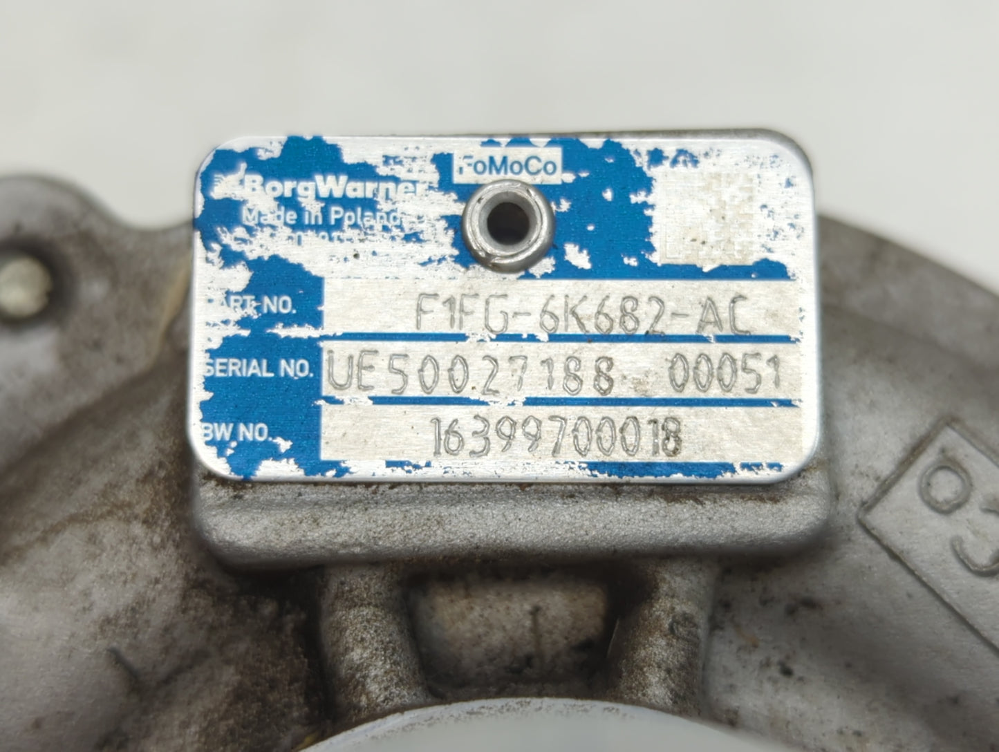 2014 Ford Fusion Turbocharger Turbo Charger Super Charger Supercharger - Oemusedautoparts1.com