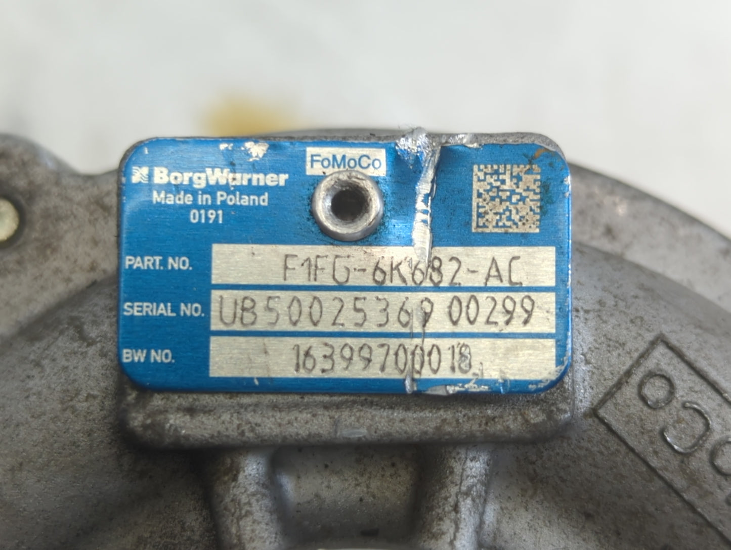 2014 Ford Fusion Turbocharger Turbo Charger Super Charger Supercharger - Oemusedautoparts1.com