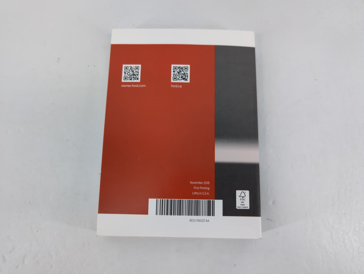 2018 Ford Fusion Owners Manual Book Guide P/N:KE5J 19A321 AA OEM Used Auto Parts - Oemusedautoparts1.com