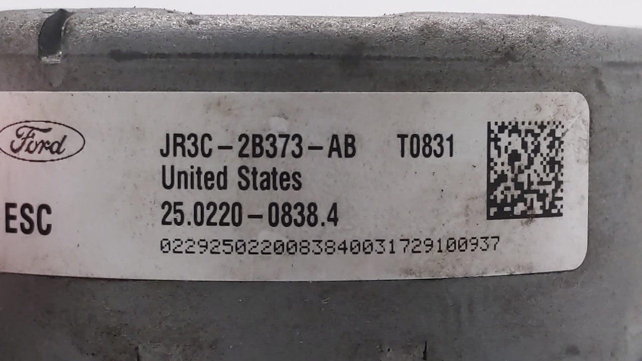 2018 Ford Mustang ABS Pump Control Module Replacement P/N:JR3C-2B373-AB Fits OEM Used Auto Parts - Oemusedautoparts1.com