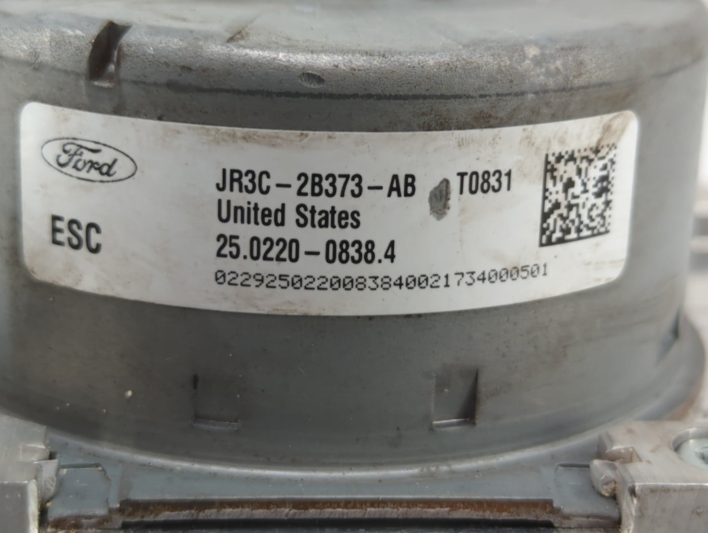 2018 Ford Mustang ABS Pump Control Module Replacement P/N:JR3C-2B373-AB Fits OEM Used Auto Parts - Oemusedautoparts1.com
