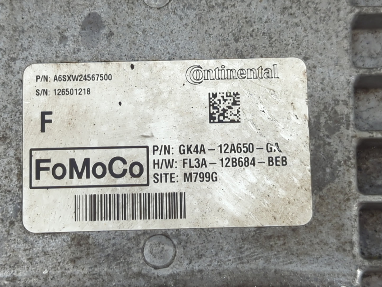 2018 Ford Transit 250 PCM Engine Control Computer ECU ECM PCU OEM P/N:GK4A-12A650-GA FL3A-12B684-BEB Fits Fits 2015 2016 201