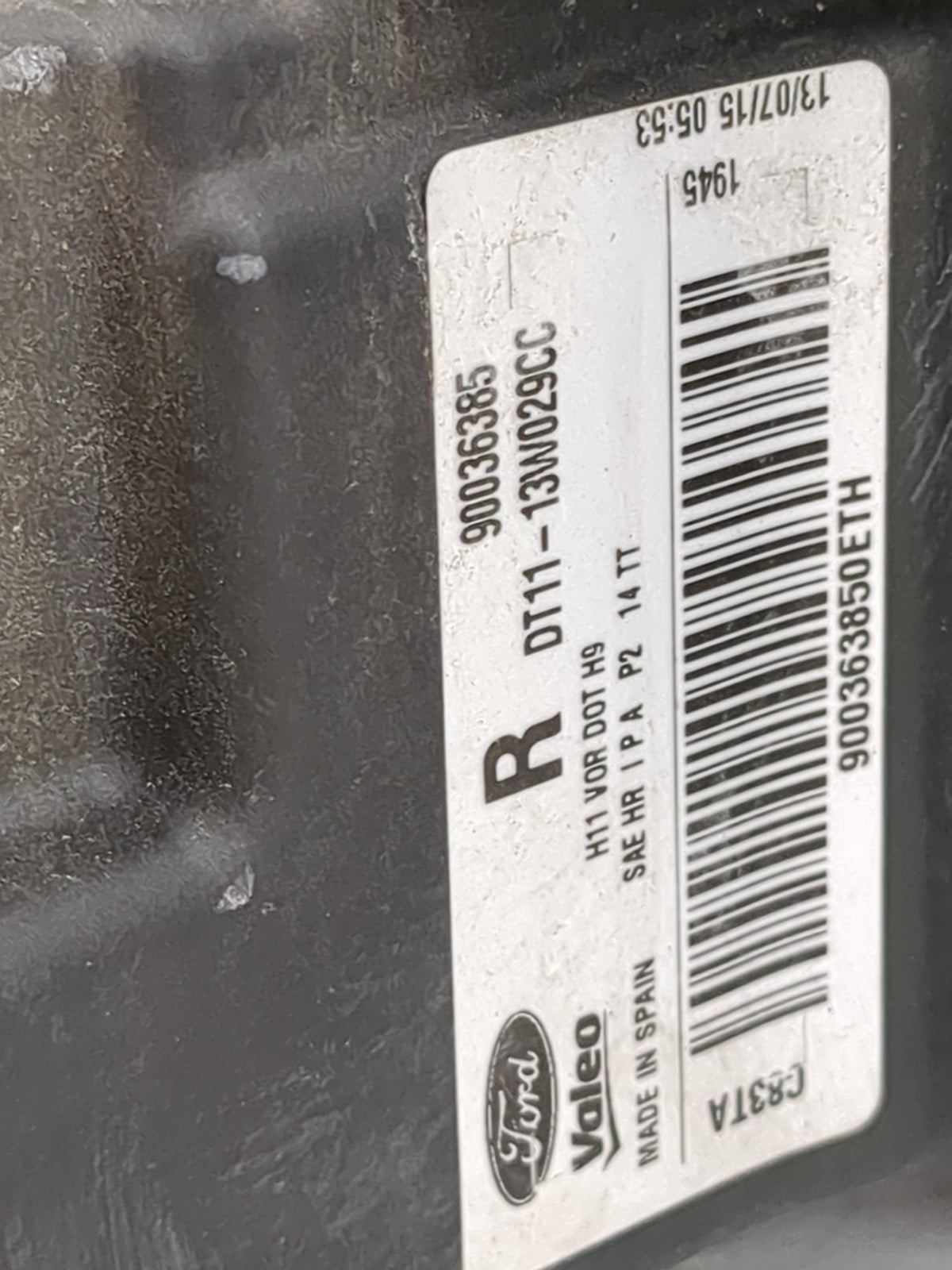 2014 Ford Transit Connect Passenger Right Oem Head Light Headlight Lamp - Oemusedautoparts1.com