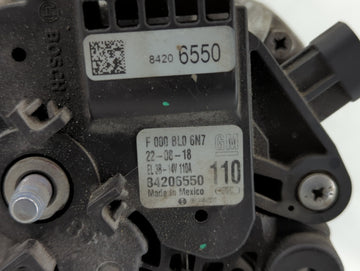 2017-2019 Gmc Savana 2500 Alternator Replacement Generator Charging Assembly Engine OEM P/N:84206550 Fits OEM Used Auto Parts