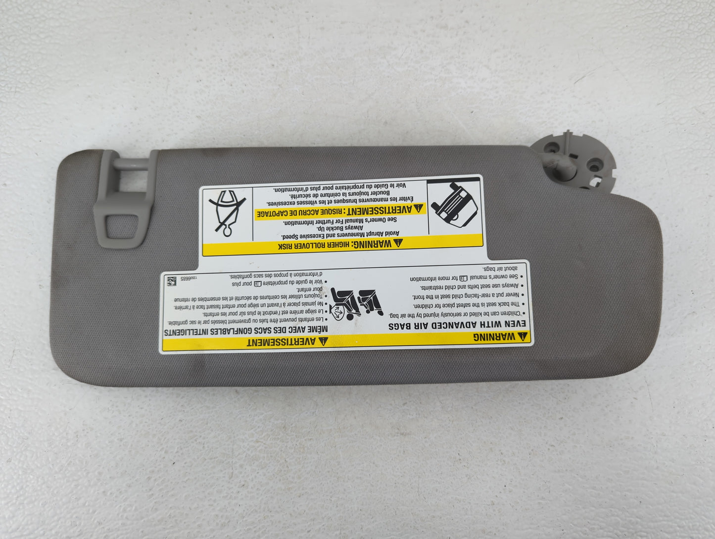 2018 Gmc Terrain Sun Visor Shade Replacement Driver Left Mirror Fits OEM Used Auto Parts - Oemusedautoparts1.com