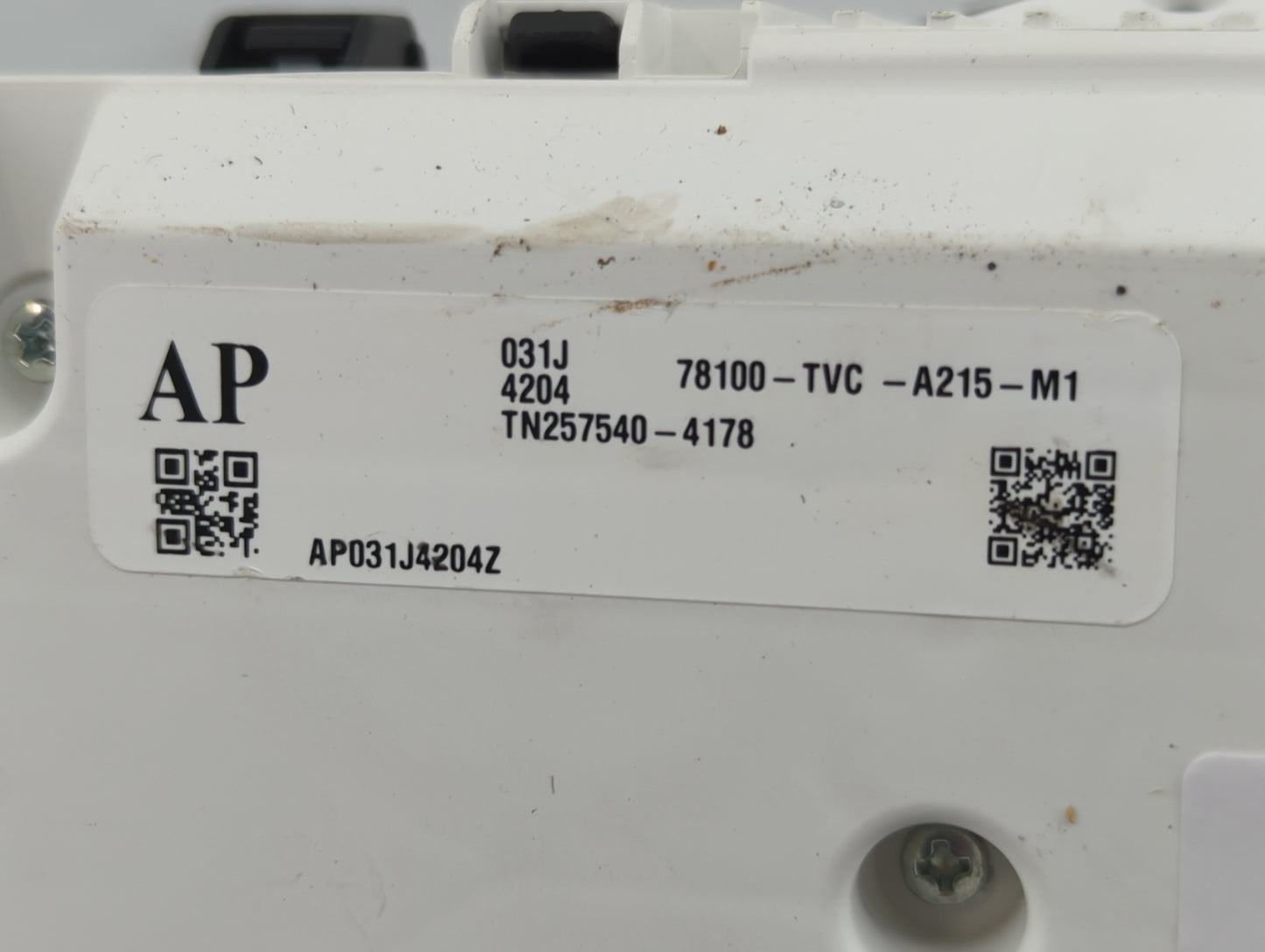 2018-2020 Honda Accord Instrument Cluster Speedometer Gauges P/N:78100-TVC-A215-M1 Fits Fits 2018 2019 2020 OEM Used Auto Pa